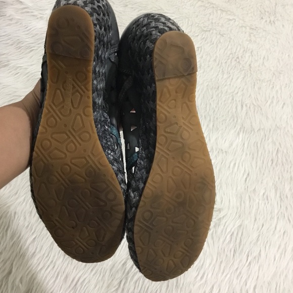 Samoa women’s blue Italian leather slip on platform shoes size 10 - Picture 8 of 8